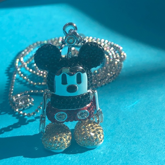 Swarovski RARE Robot Mickey Necklace - Picture 3 of 10